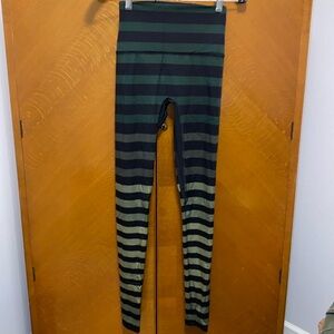 K-Deer green striped tights in size S